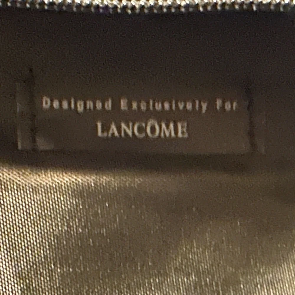 Lancome Black Sparkly Cosmetic Travel Bag